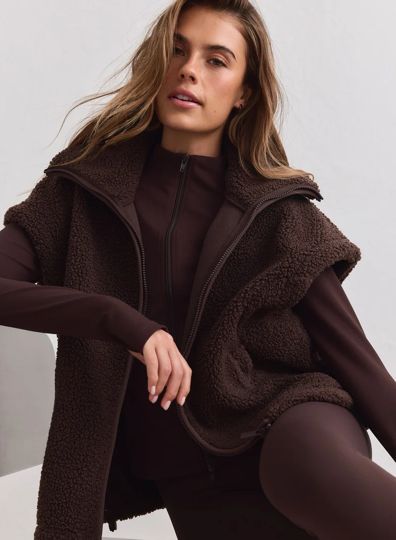 Chocolate Pile Vest