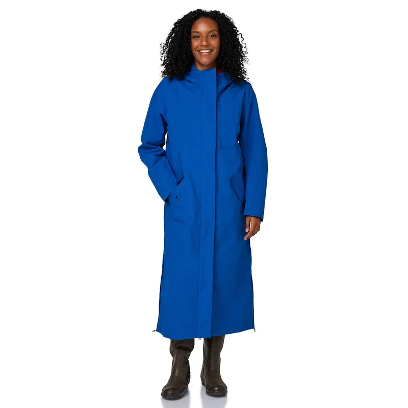 Happy Rainy Days lange regenjas Paris Kobalt blauw