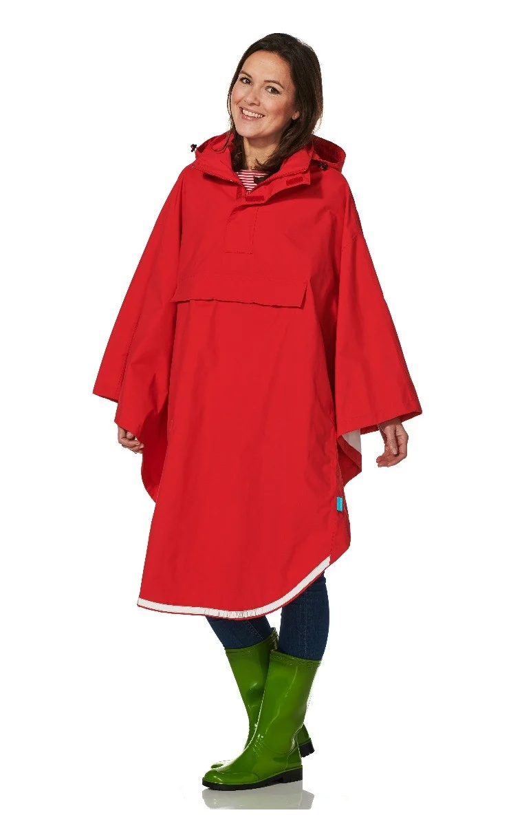 Happy Rainy Days Bikecape Reflectie rood