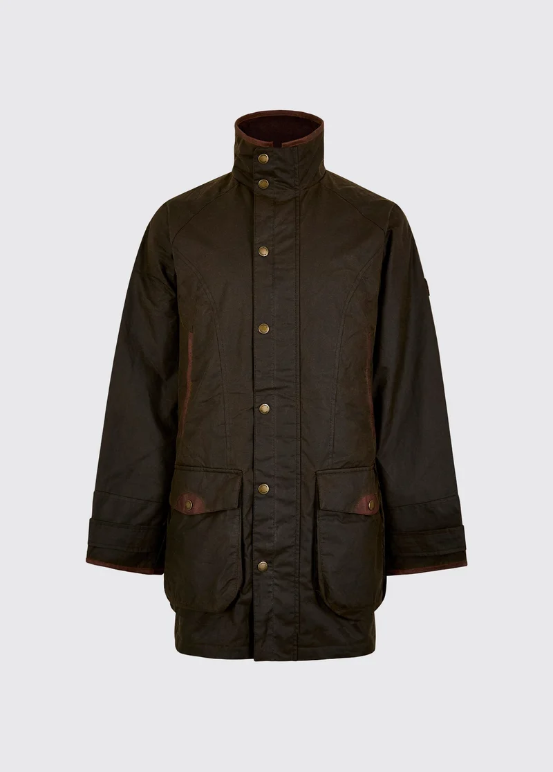 Ballylee Waxkatoenen Jas - Olive