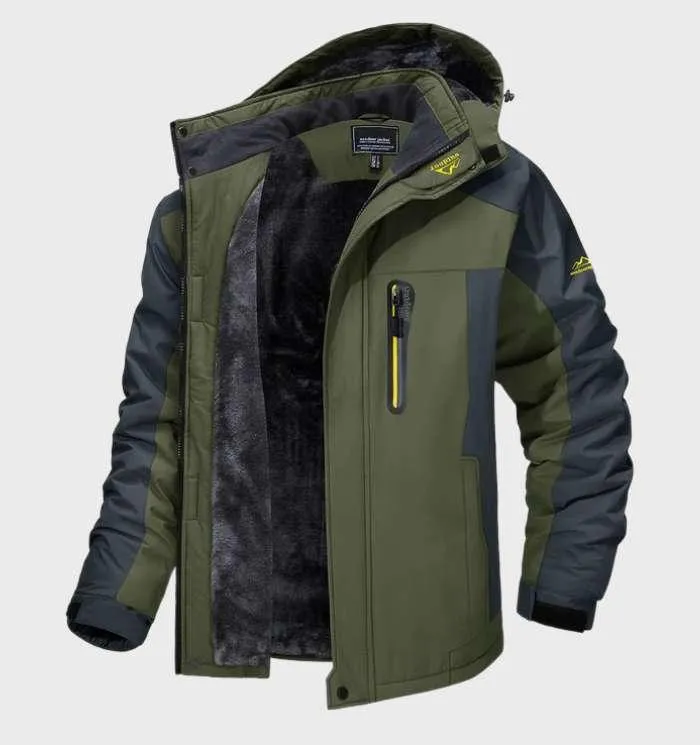 Fleecejas heren met capuchon – warm en waterdicht