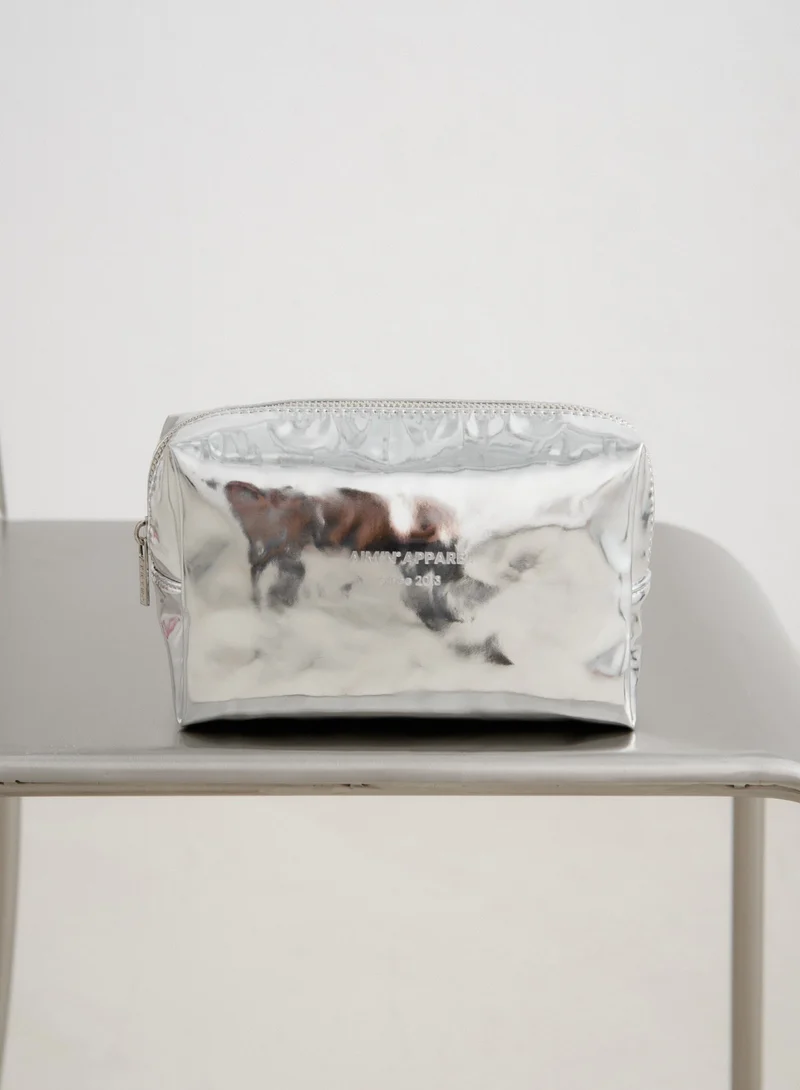 Silver Small Toiletry Bag