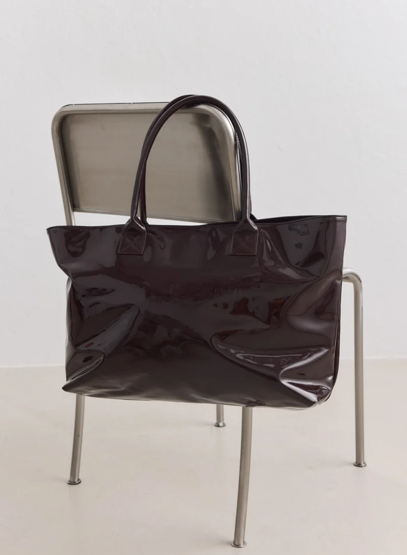 Chocolate Glossy Tote Bag