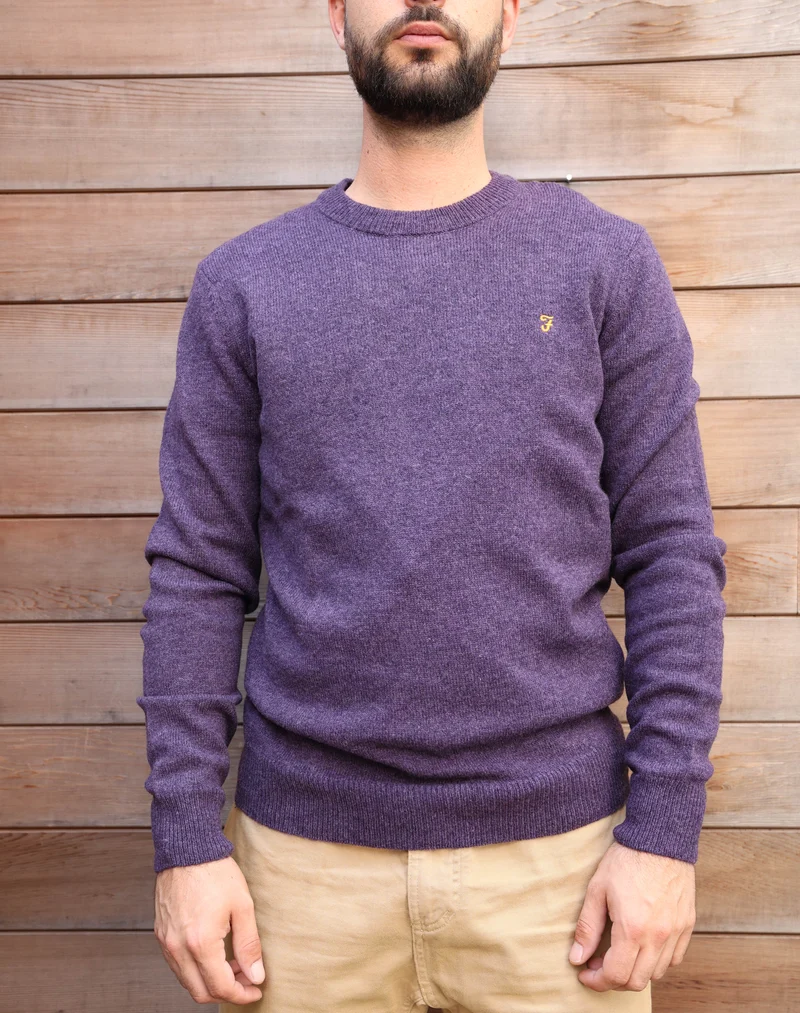 Maidstone crew sweat - deep purple