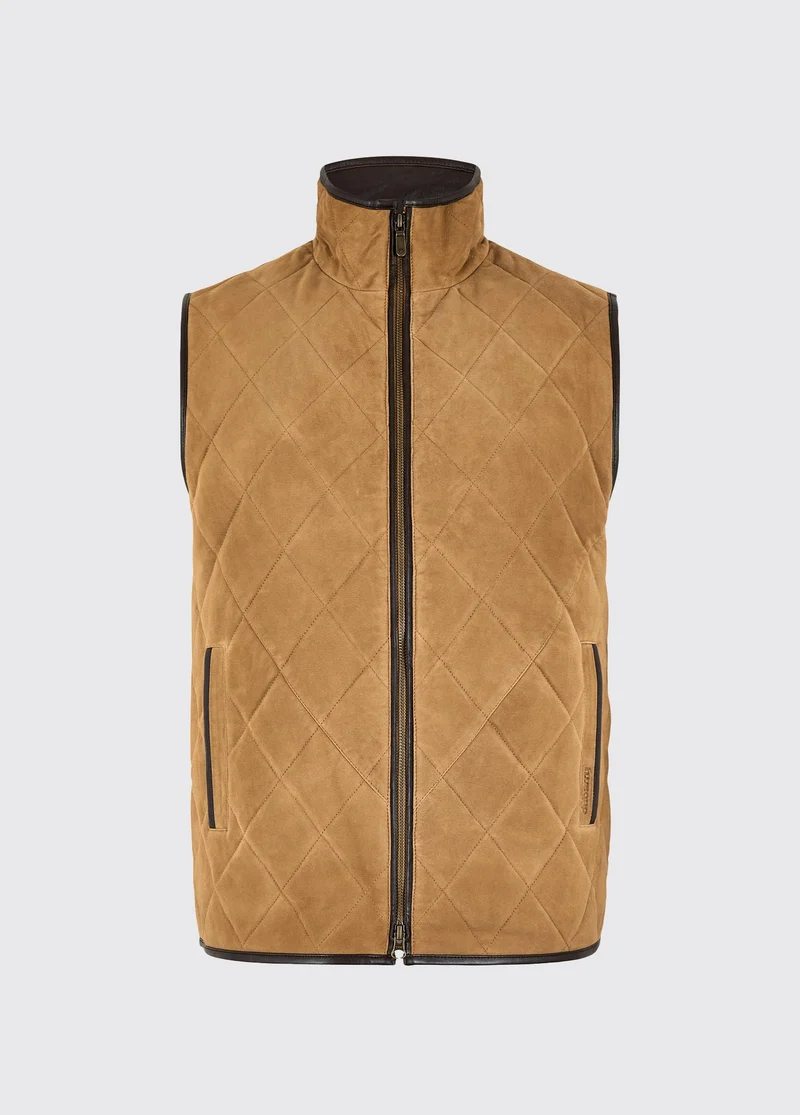 Bellamont Heren Suède Gilet - Tan