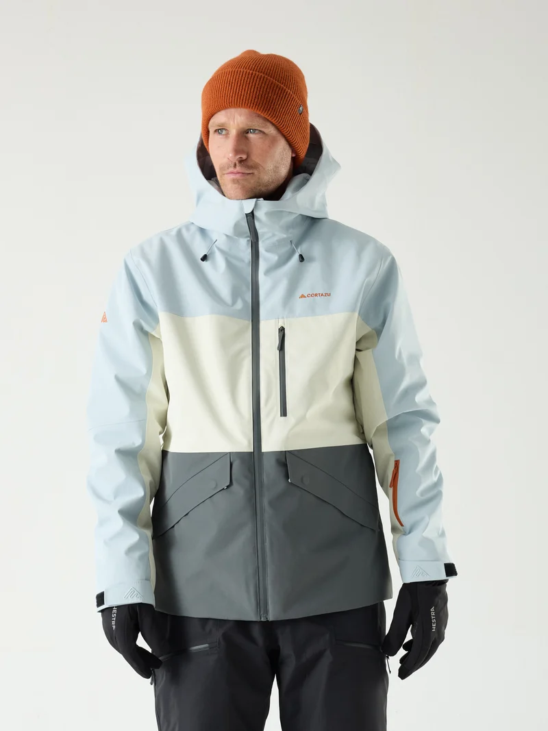 Nunatak INS Ski Jacket 10M Glacier Blue-Kitt-Mid Grey | Men