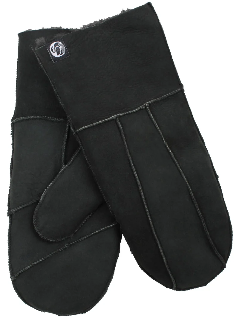 Sheepskin Gloves Blackish Green