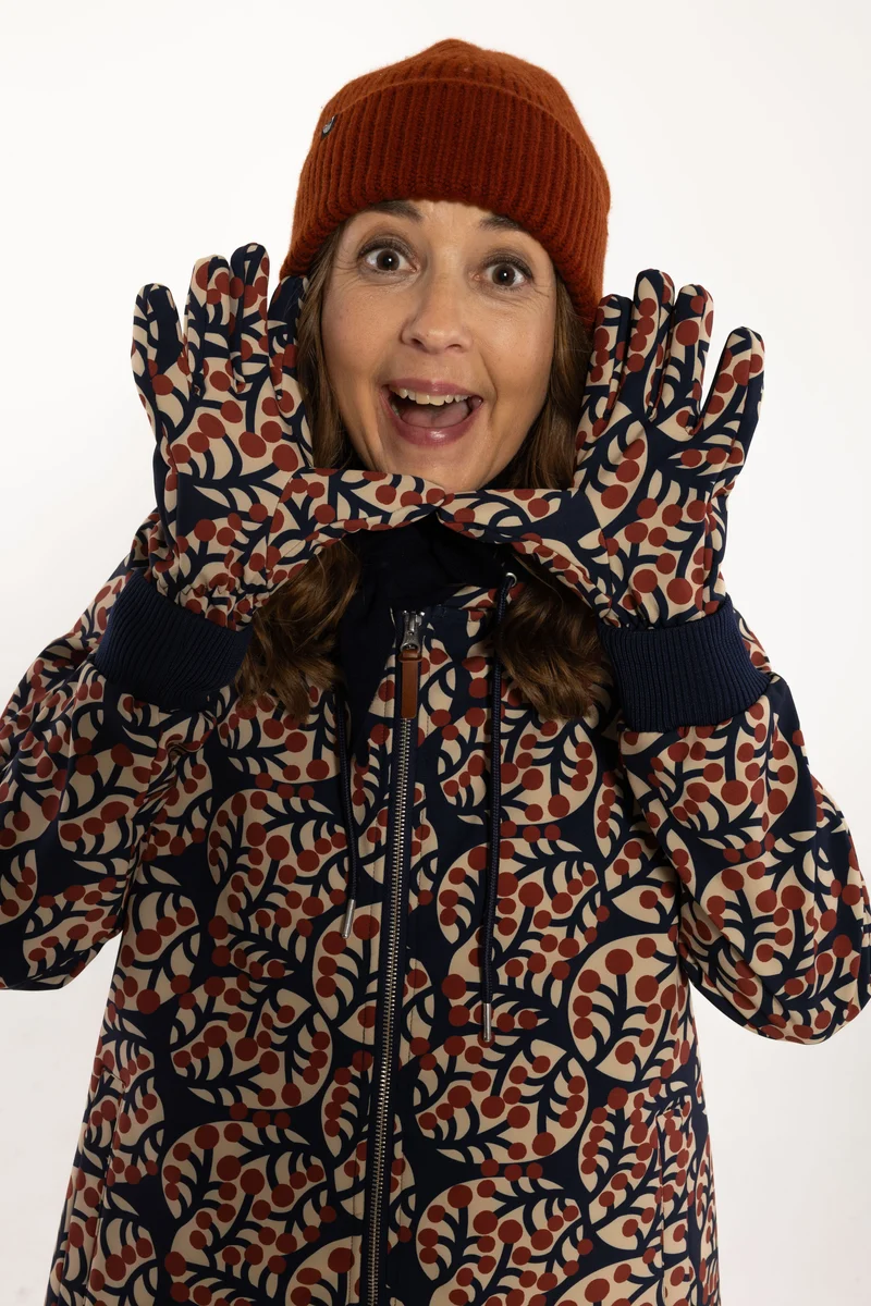 Danefae Danekarla Softshell Dark Navy Macro Micro