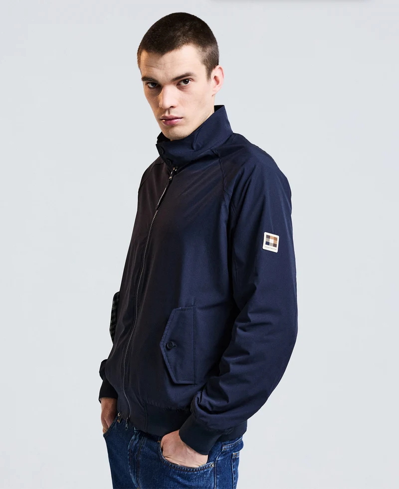 Aquascutum Active Shell SP Harrington – Veste homme bleu