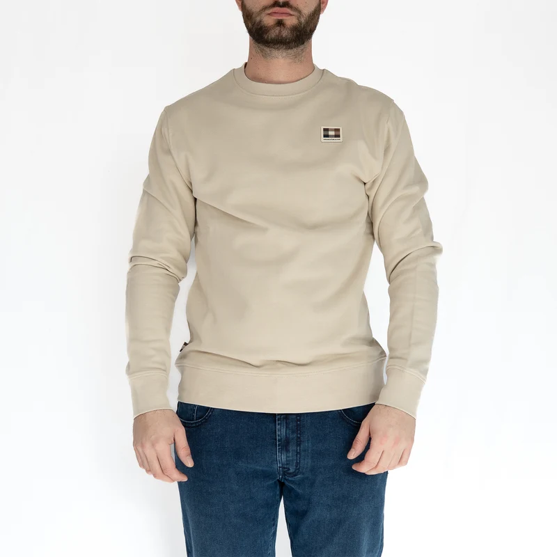 Badge crewneck - beige