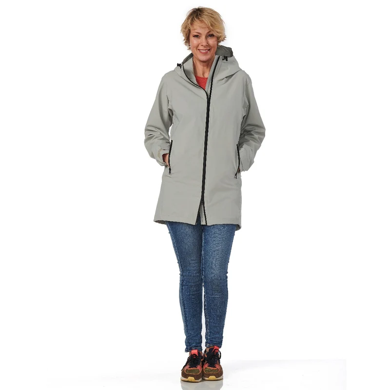 Happy Rainy Days Regenparka Dames Malaga Chalk *Laatste maten XS en XXL*