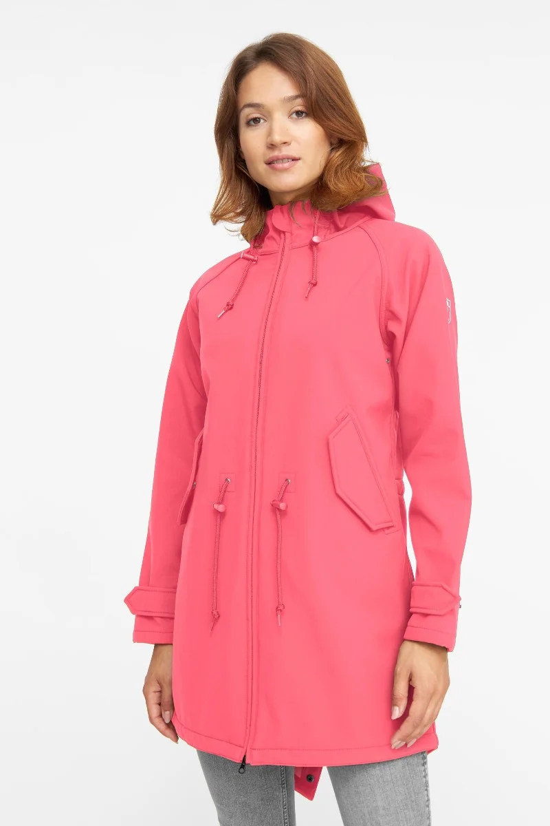 Derbe Softshell Regenjas Dames Roze Island Friese *LAATSTE maat 34*