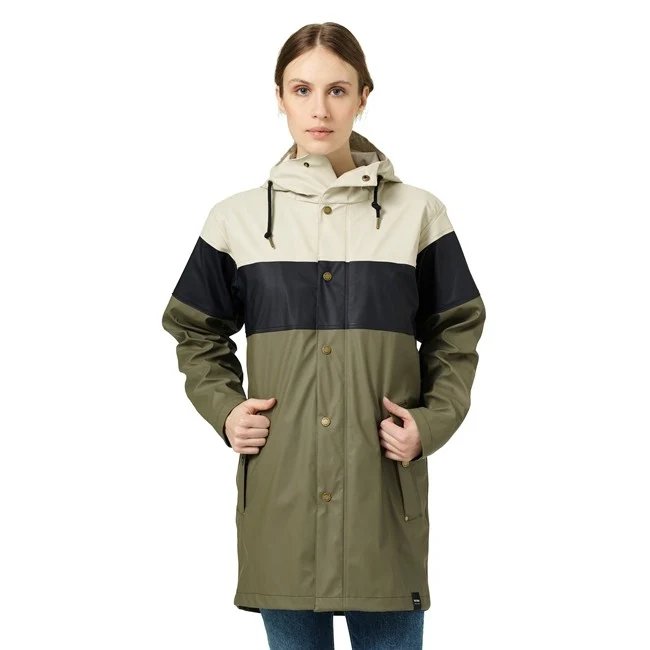 Tretorn Regenjas Zand / Zwart / Groen Wings Eco *Laatste maten XXS en XS*