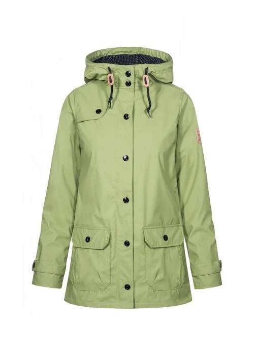 Derbe Regenjas Dames Peninsula Minidots Lichtgroen *Laatste maat 36*