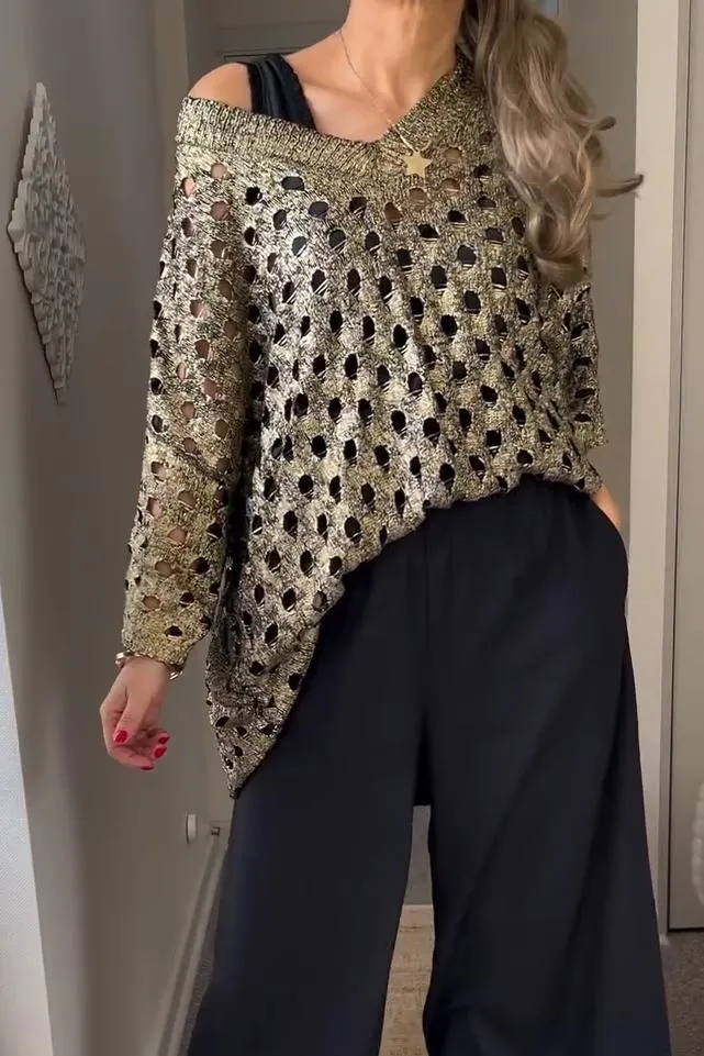 Felicia™ Metallic Gaas Top