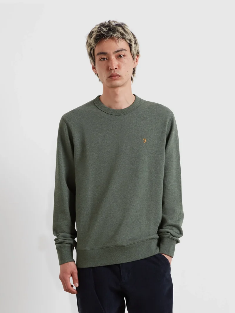 Hemming crew - washed rosemary marl