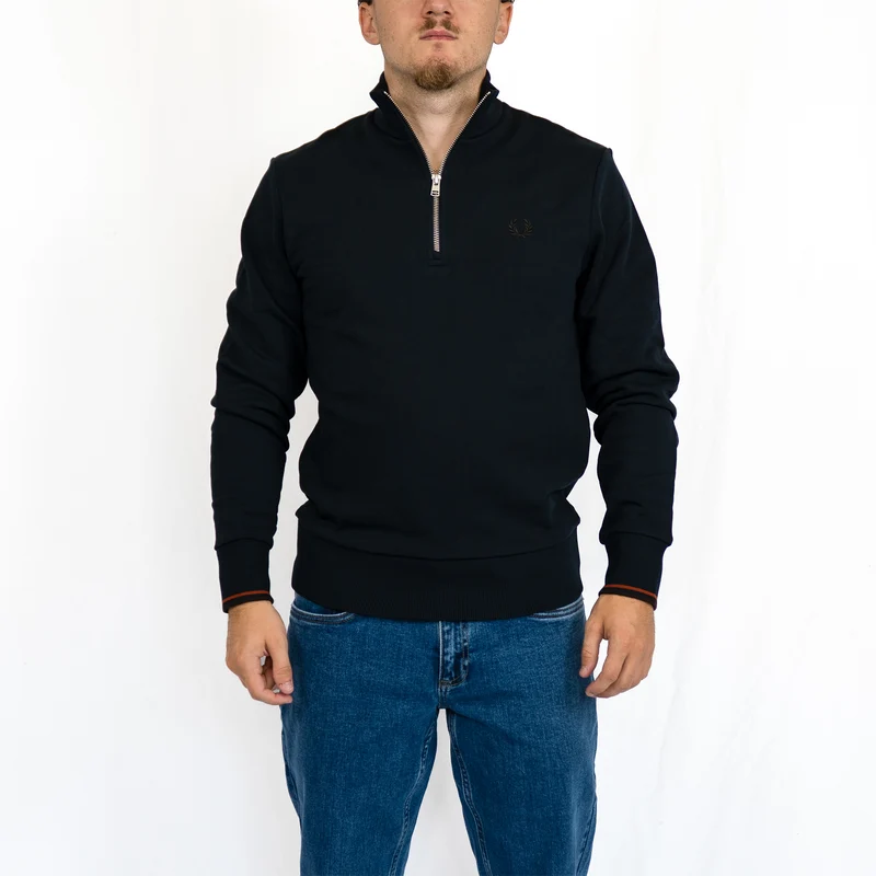 Half zip sweatshirt / navy