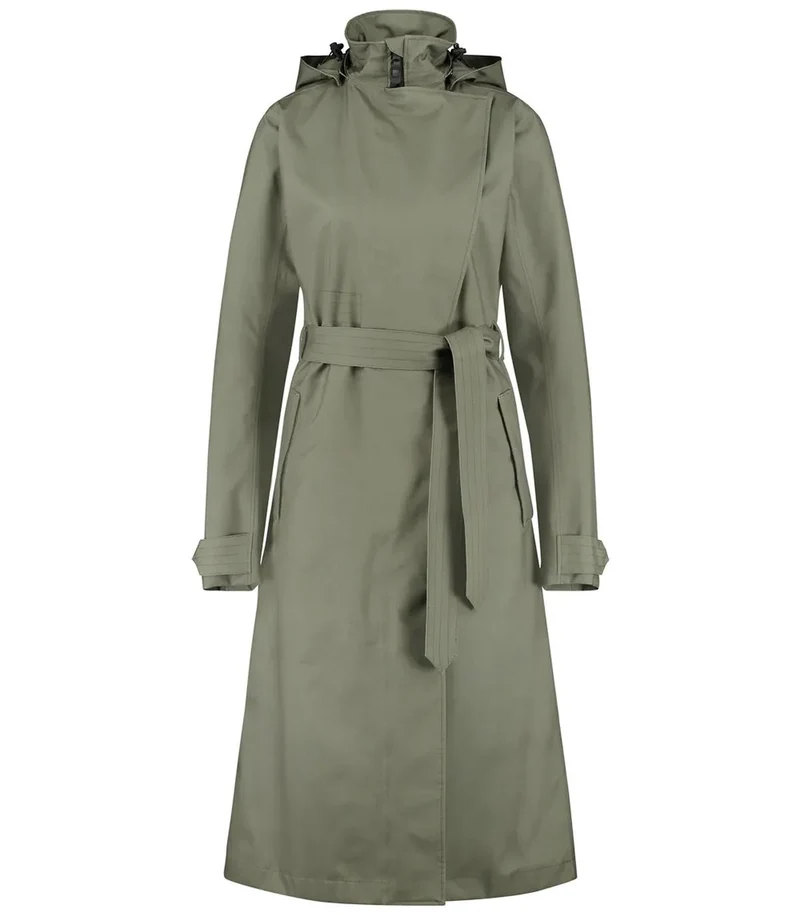 Agu Urban outdoor Trenchcoat long Women Army Green