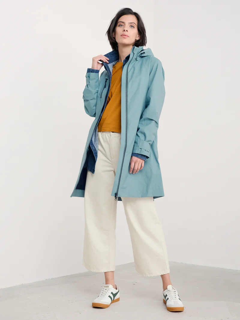 Seasalt Regenjas Dames Coverack Coat Hail