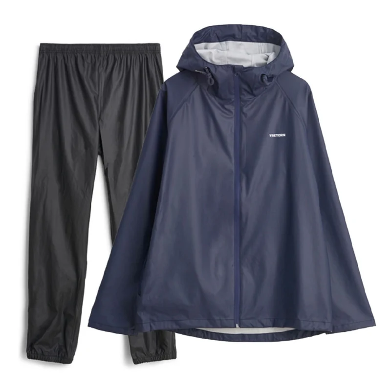 Tretorn Packable Rainbreaker set Navy Blaze