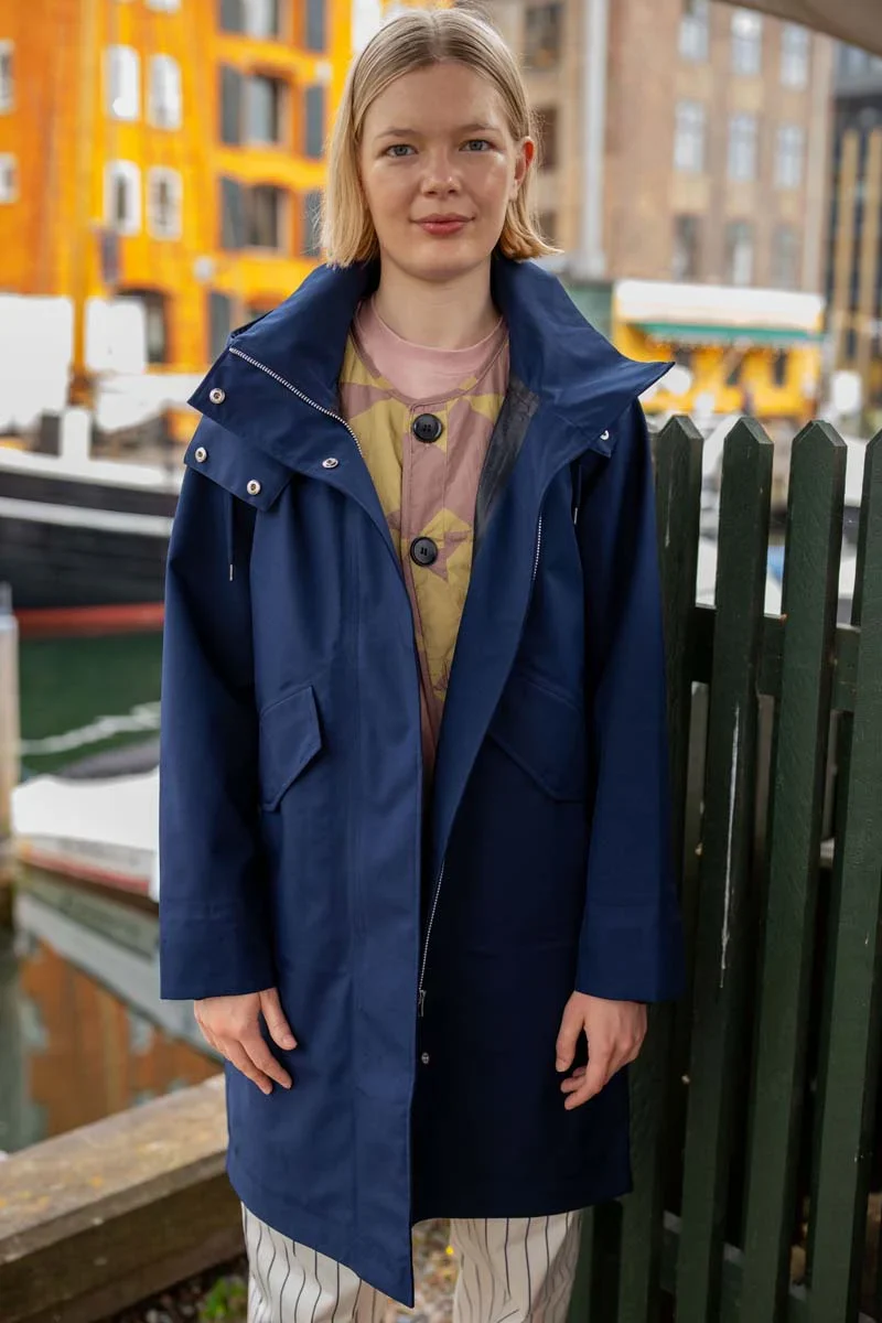 Danefea Danewest Wind Rain Parka Dk Navy