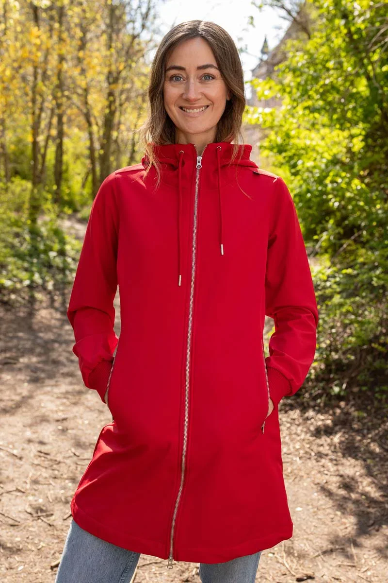Danefae Softshell Regenjas Danejane Dames Red