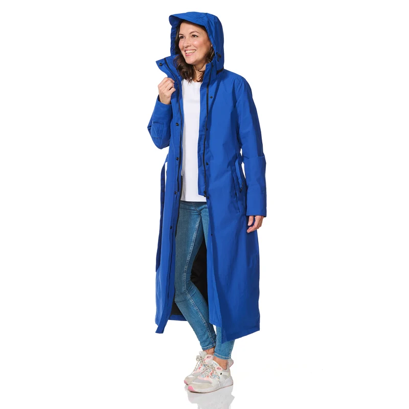Happy Rainy Days Extra Lange Regenjas Montreal Kobalt blauw