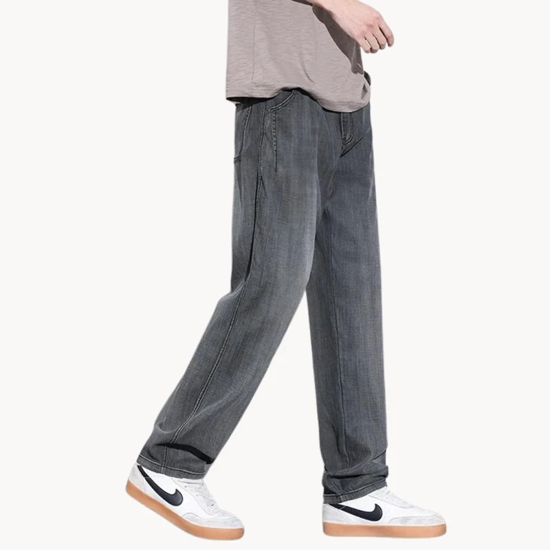 Wessel™ Heren Loose-Fit Jeans met Retro Look