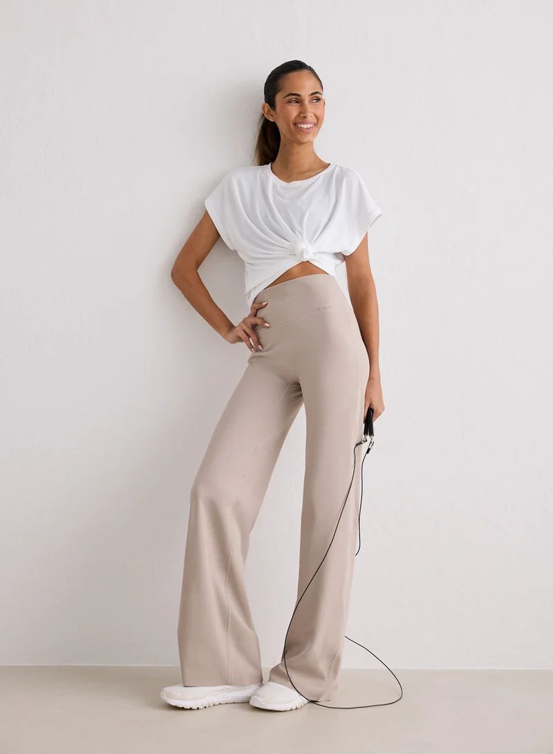 Dark Clay Sense Straight Leg Tights