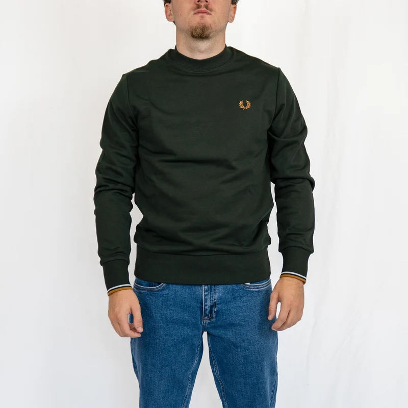 Crew neck sweatshirt / green