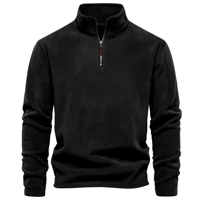 Heren Fleece Trui – Half Rits – Voor Koudere Dagen