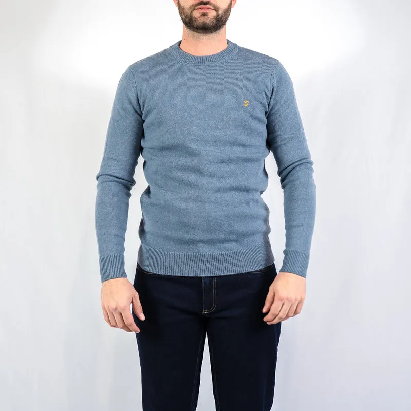 Maidstone crew sweater - chalk blue