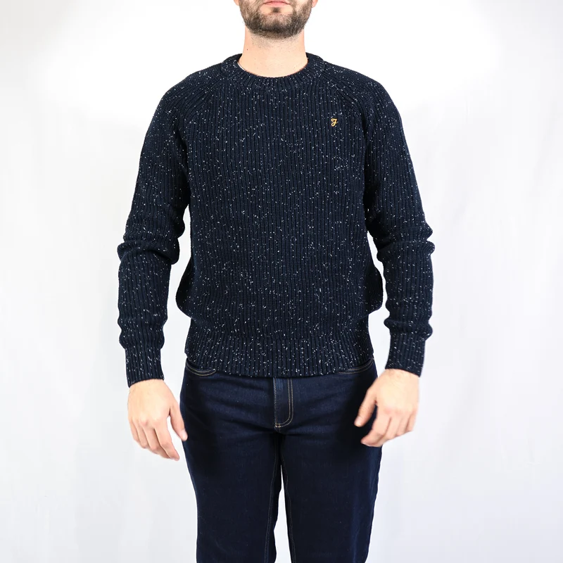 Sage nepped sweater - true navy