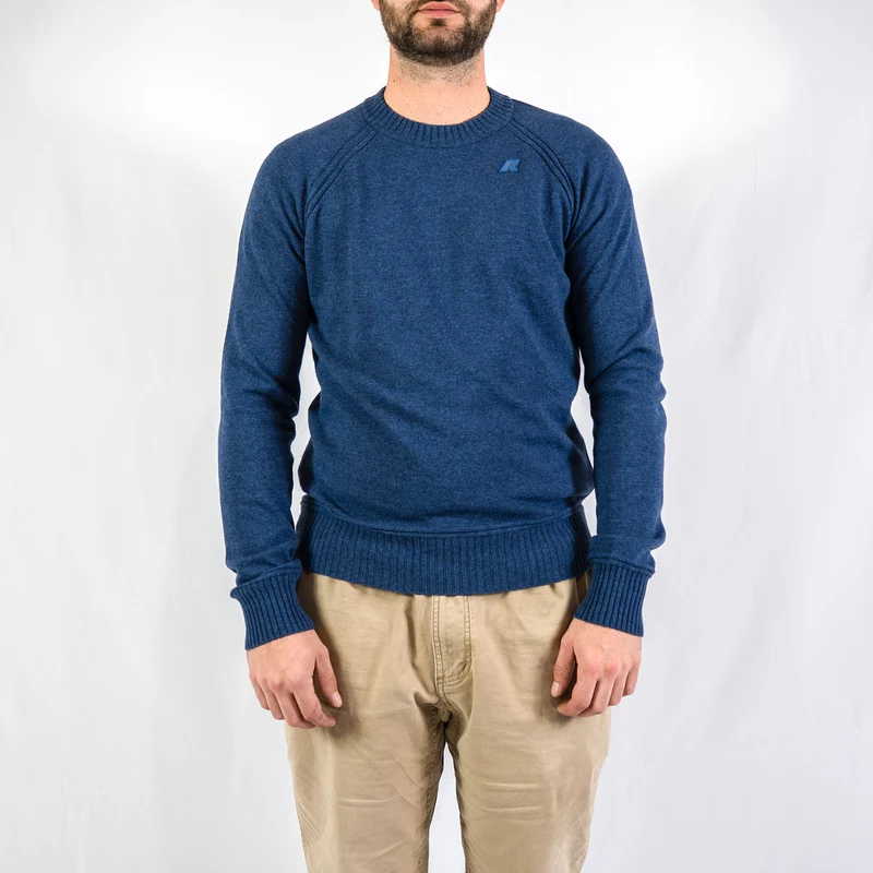 Sebas wool cashmere - blue riviera mel