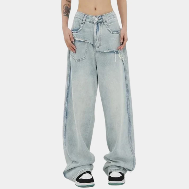 Evangeline™ Dames Baggy Jeans