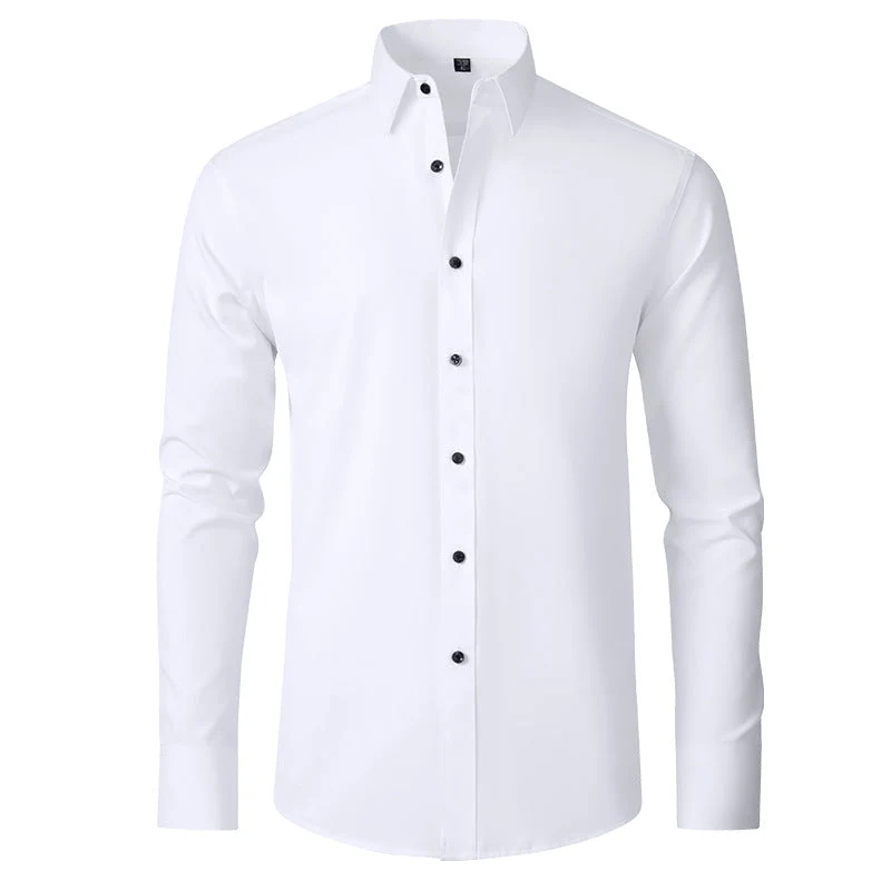 Benjamin | Classic Slim Fit Stretchable Lange Mouwen Business Shirt