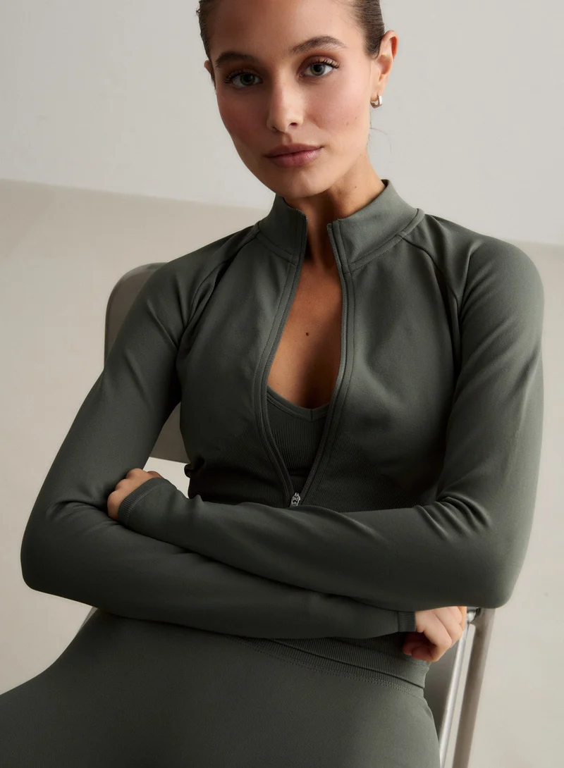 Ivy Shape Seamless Zip Jacket