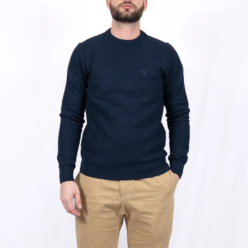 Essential Honeycomb Crew Neck Sweater – Pull homme casual chic