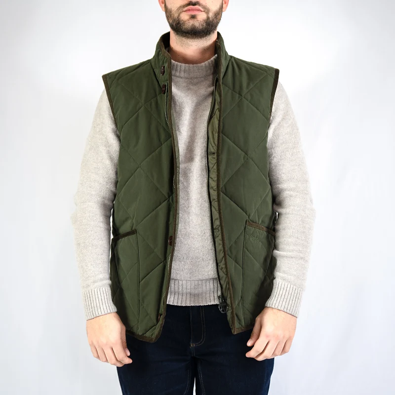 Edale quilted gilet - olive