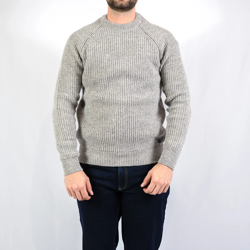 Horseford crew neck jumper - stone