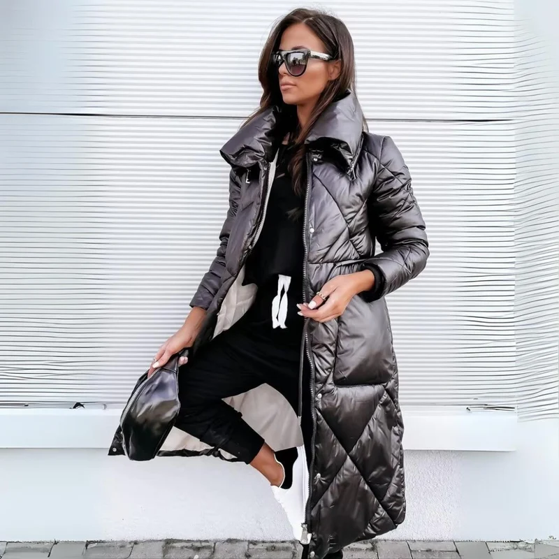 Dames Puffer Jas – Lange Deken – Warme Winterjas