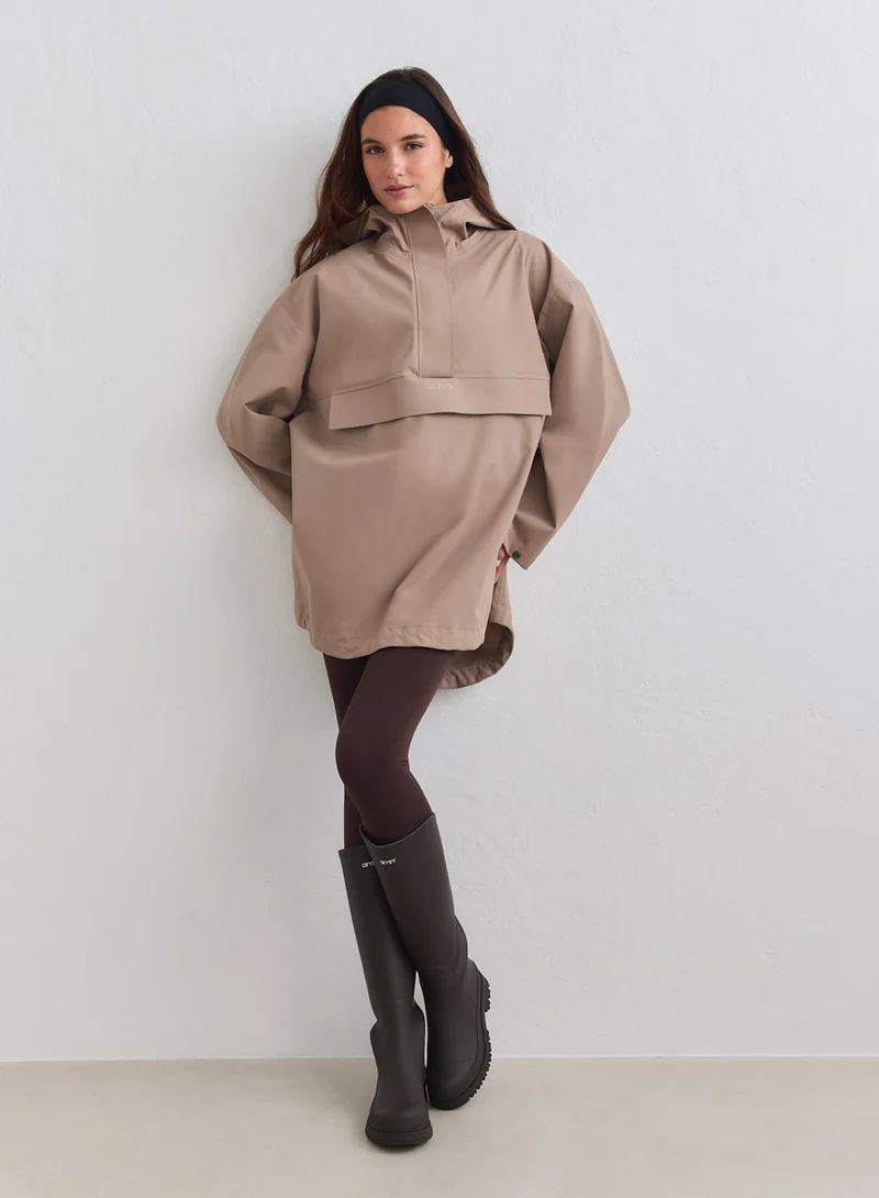 Espresso Waterproof Oversized Anorak