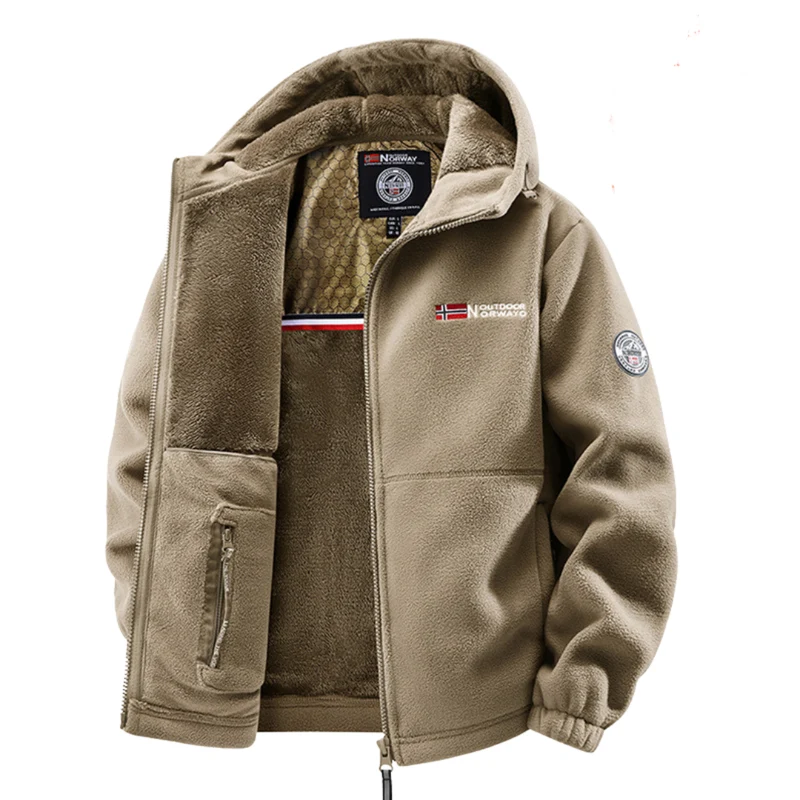 Fleece Jas – Warm – Met Kap – Voor Buiten