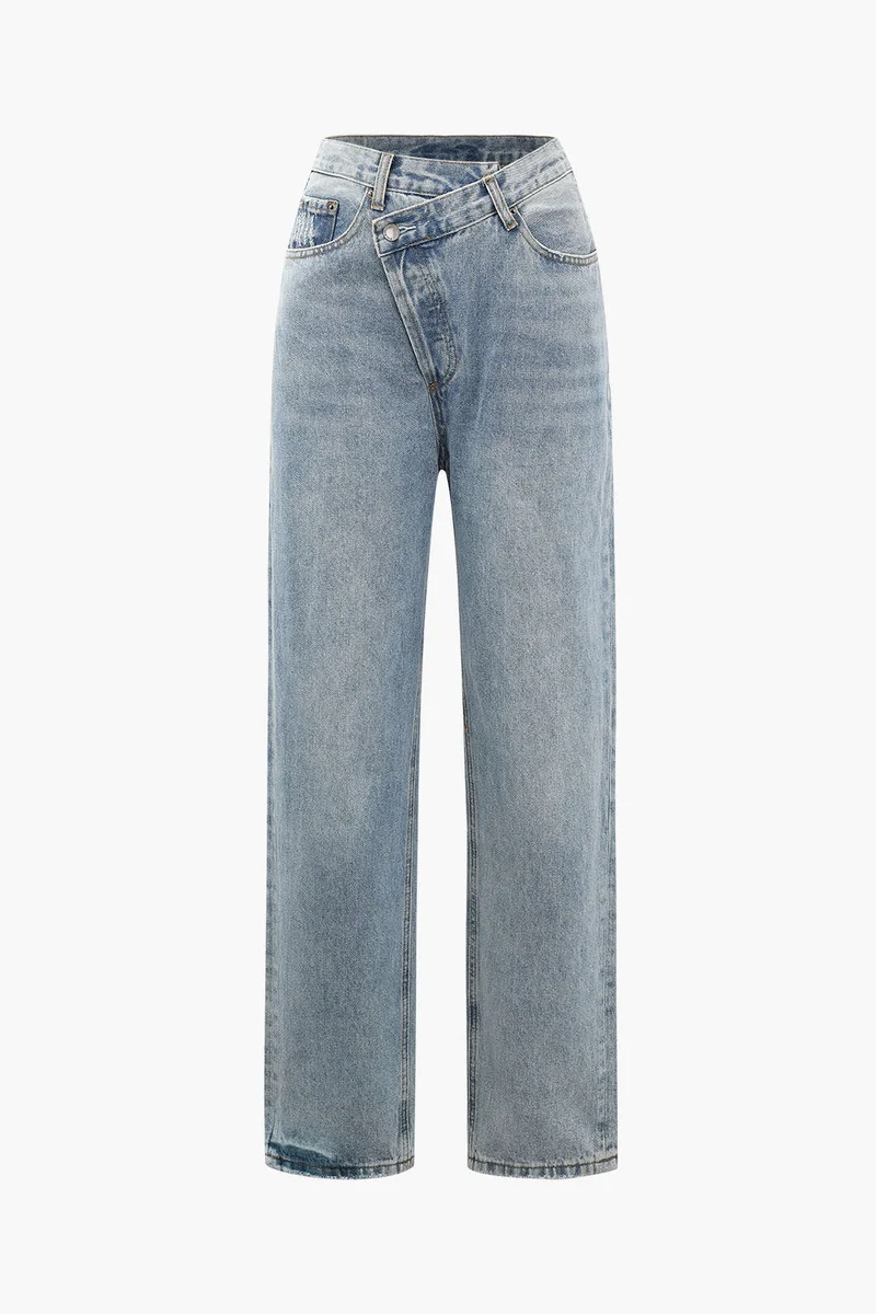 Cornelia | Damesjeans met asymmetrische taille