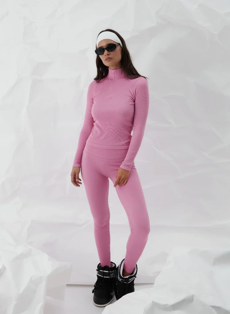 Peony Pink Ribbed Wool Set