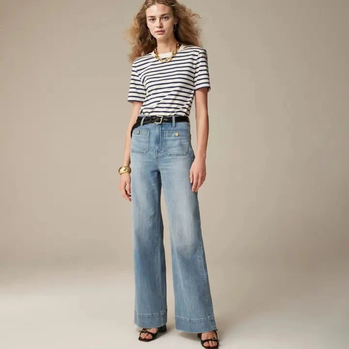 Mia | Comfortabele Jeans met Wijde Pijpen
