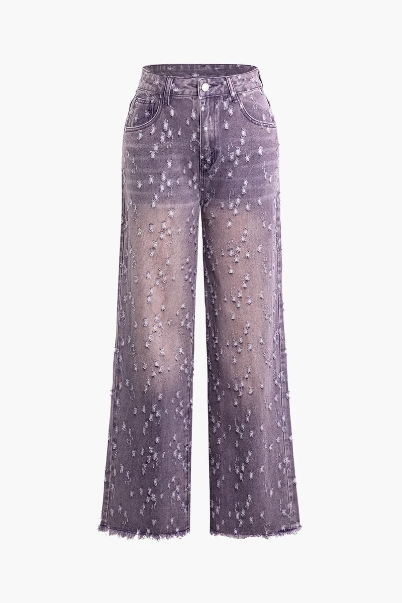 Karoline | Gewassen Wide-Leg-Jeans