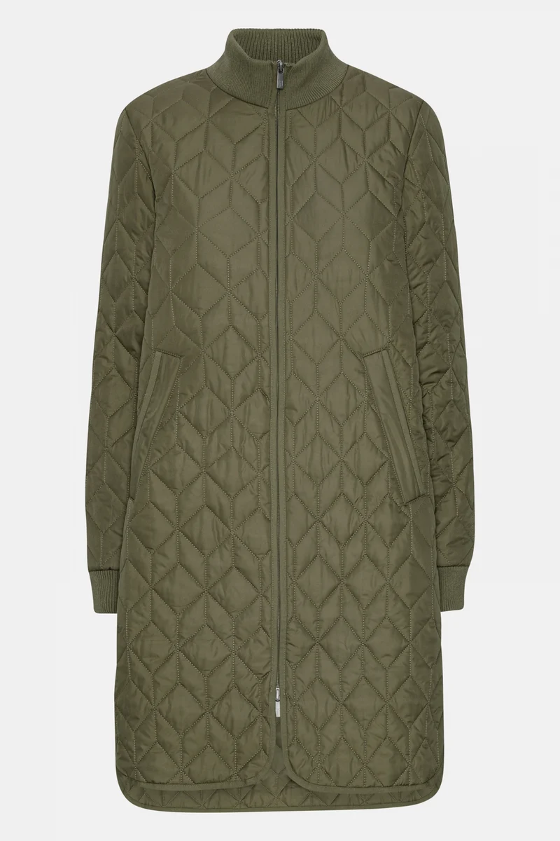Lange gewatteerde jas ART06 | Army