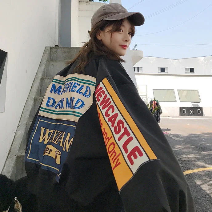 Dames Varsity Jas - Trendy Oversized Stijl