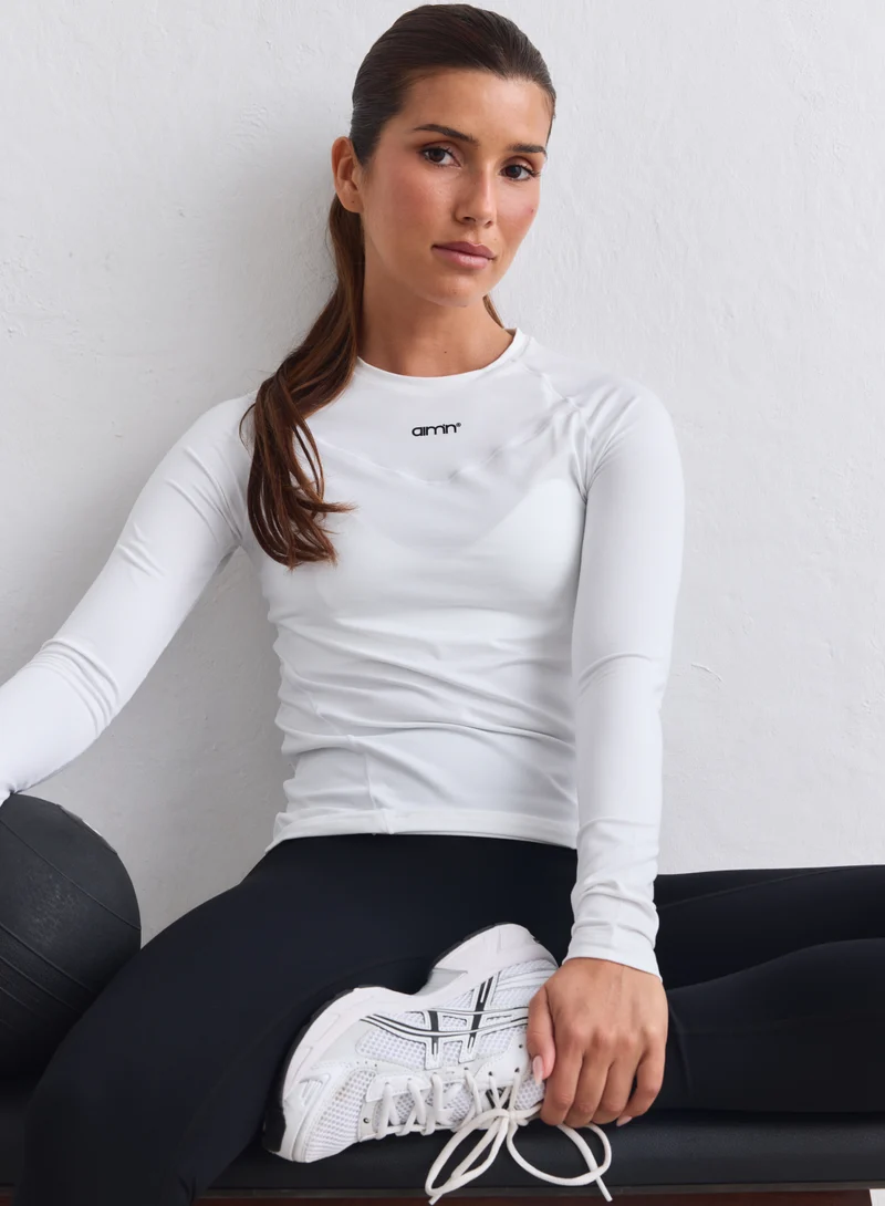 White Soft Basic Long Sleeve